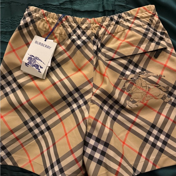 Burberry Tan Checkered Women's Bermudas - Picture 3 of 4